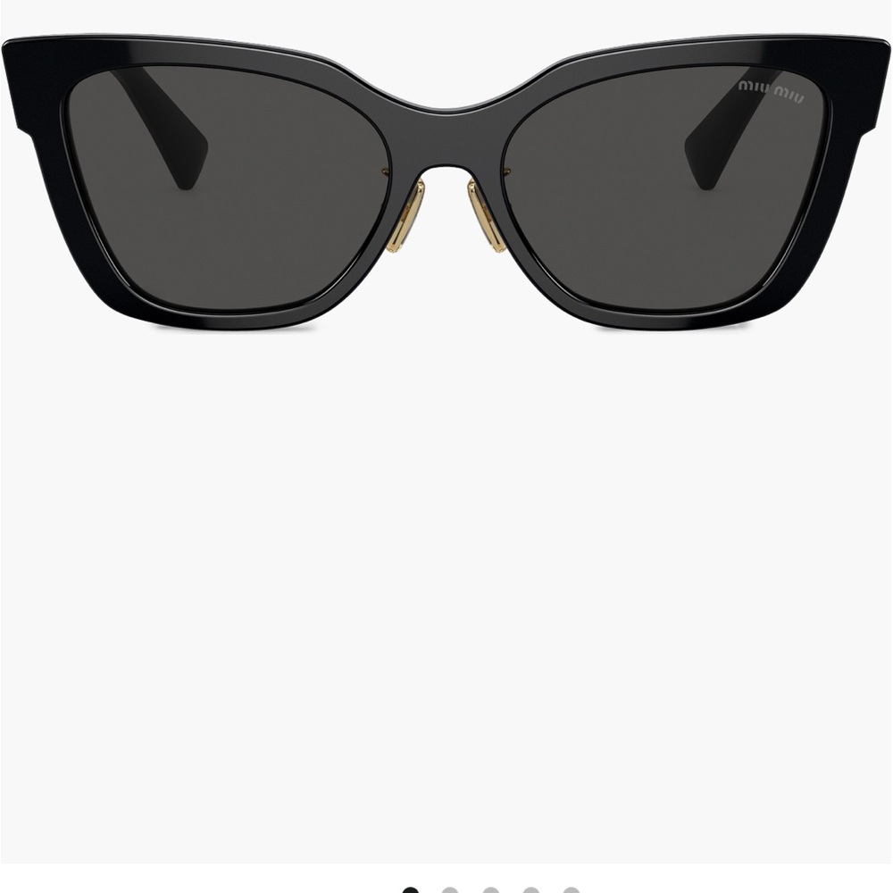 NWT Miu Miu Black Cat-Eye Sunglasses - Picture 5 of 6